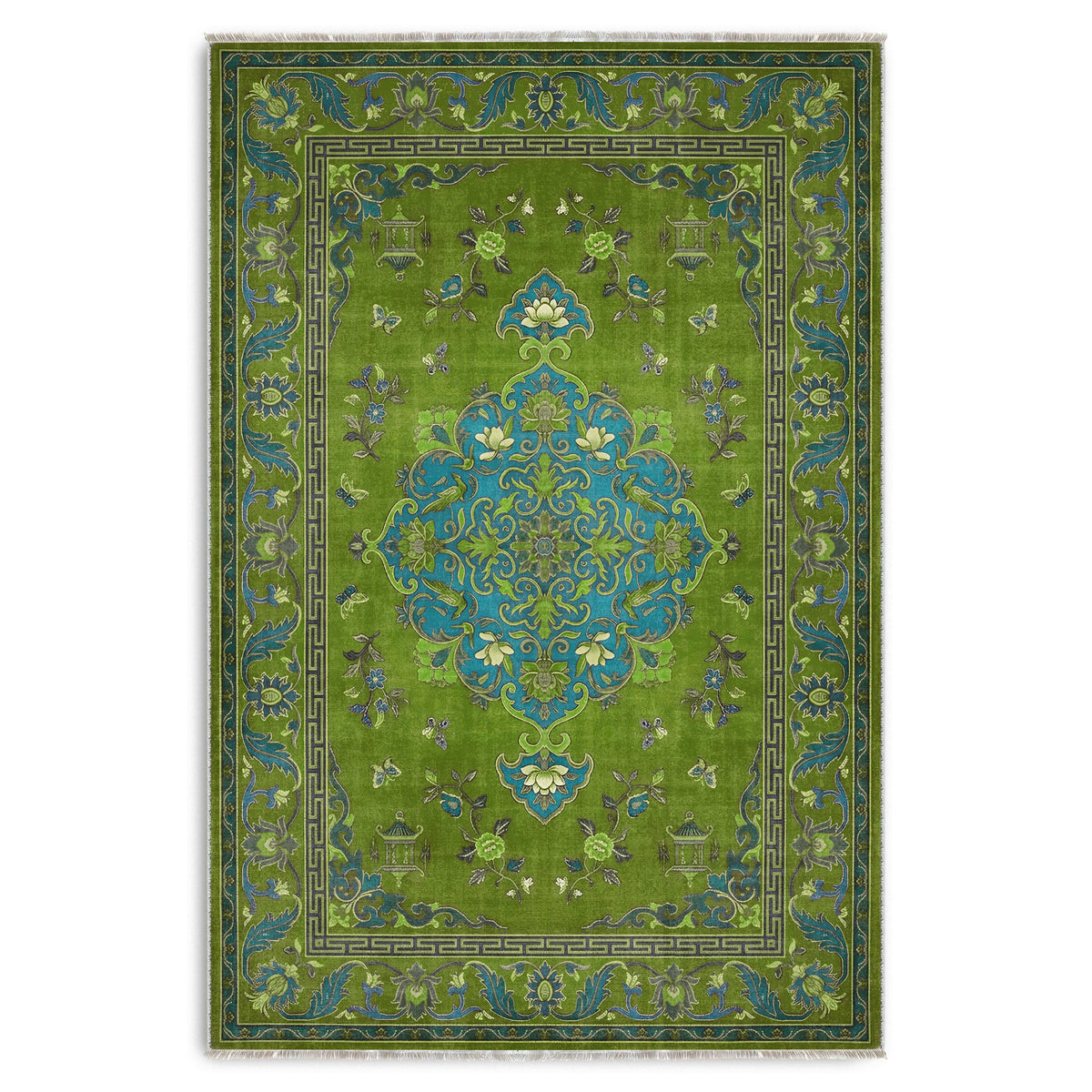 Tapis Classique Gris Lavable Azalée, vue 10