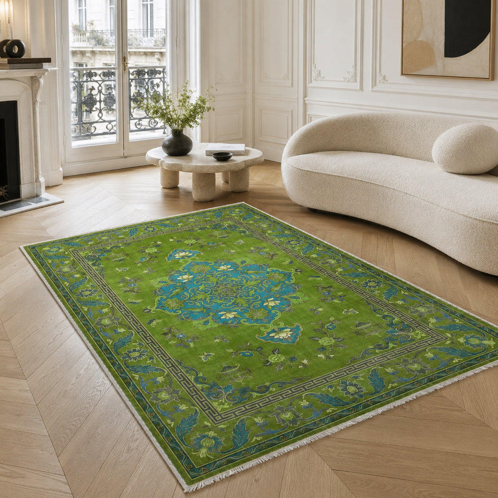 Tapis Classique Gris Lavable Azalée, vue 3