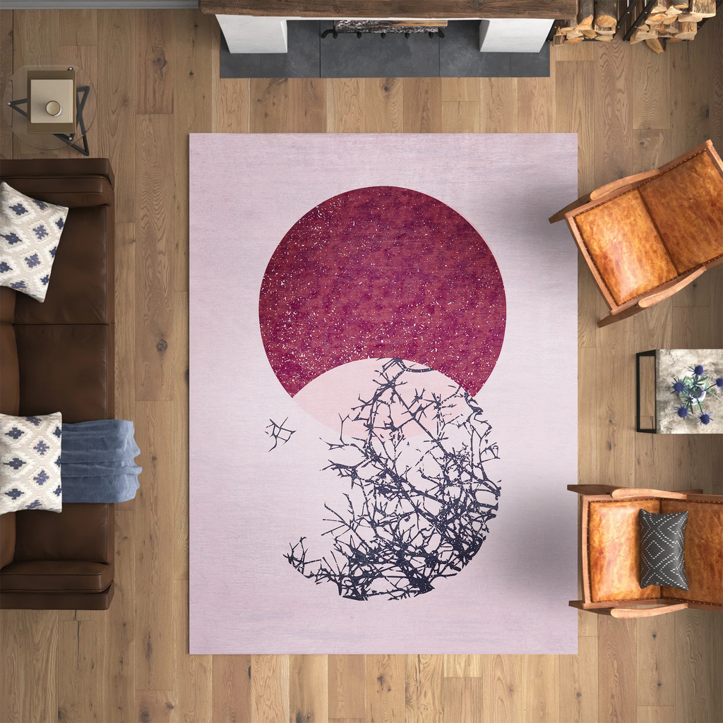 Tapis Abstrait Crème et Blanc Lavable Gabriel, vue 8