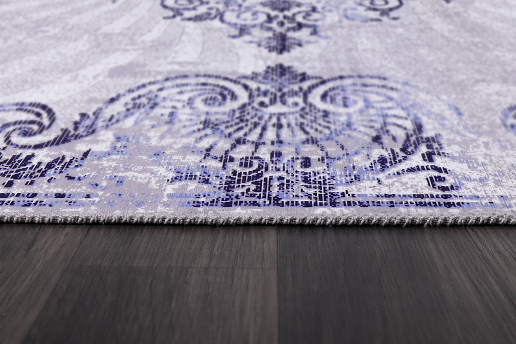 Tapis Abstrait Gris Lavable Indira, vue 3