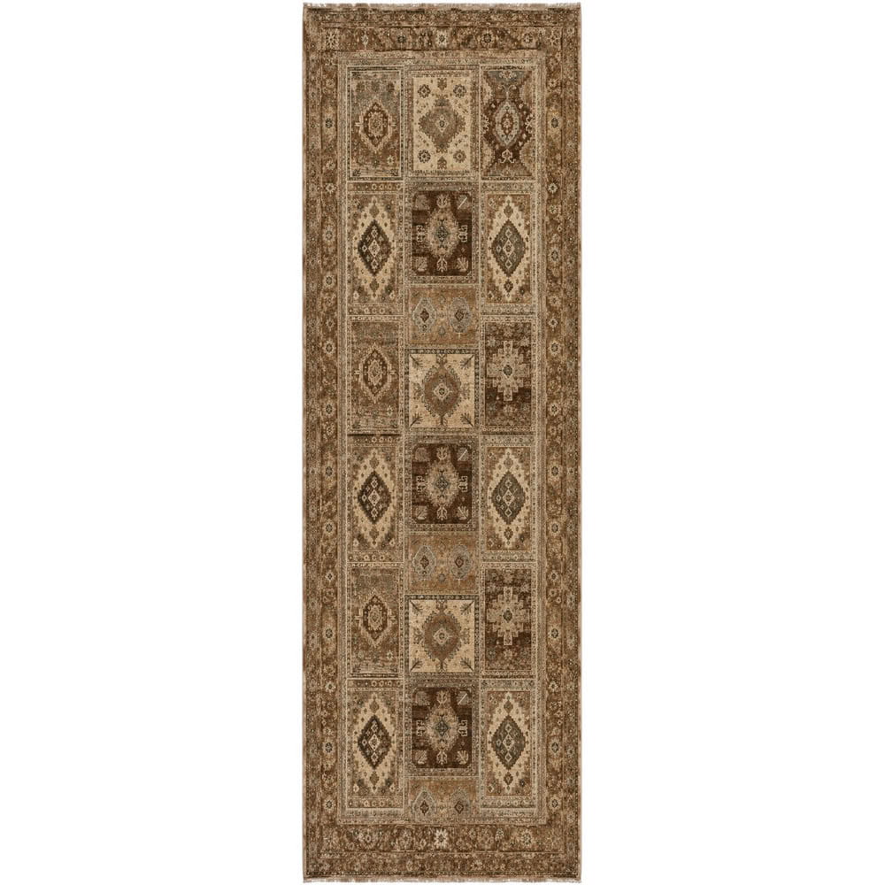 Tapis Ethnique Vintage Bleu Marine Lavable Thaïs, vue 10