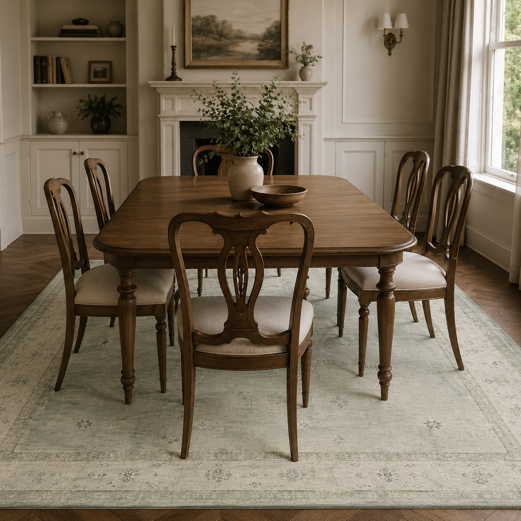 Tapis Abstrait Crème et Blanc Lavable Margot, vue 5