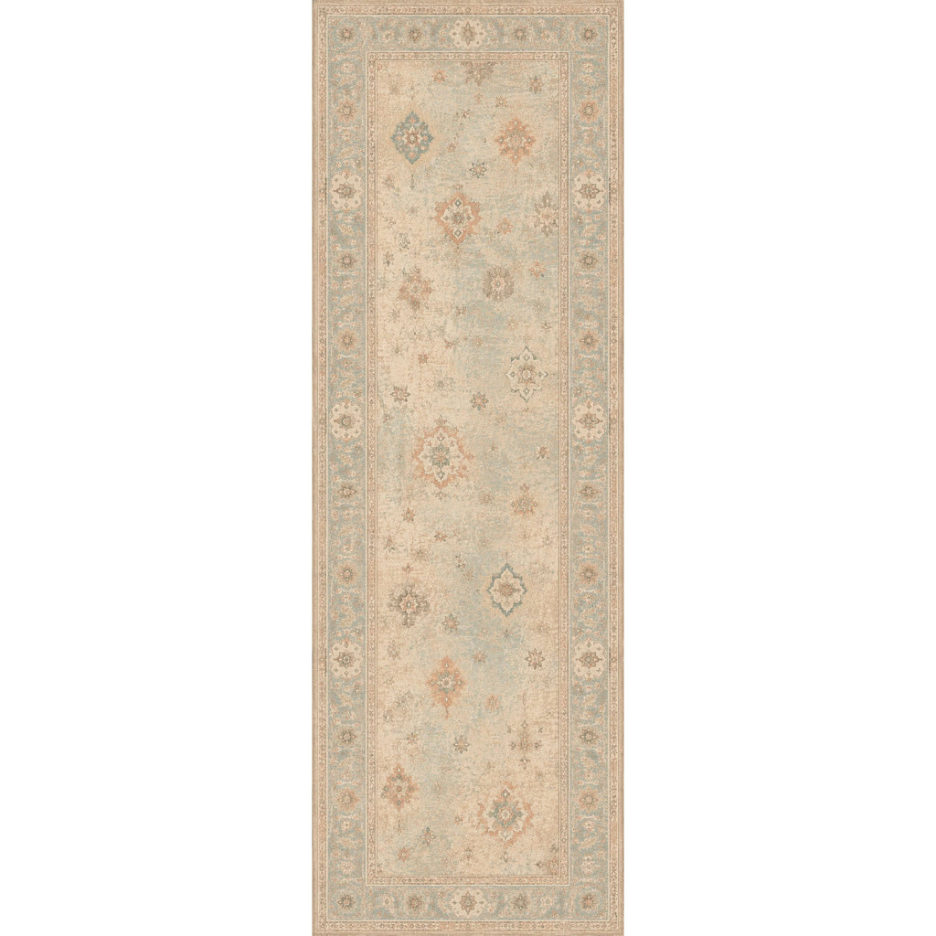 Tapis Classique Vintage Crème et Blanc Lavable Mélina, vue 10