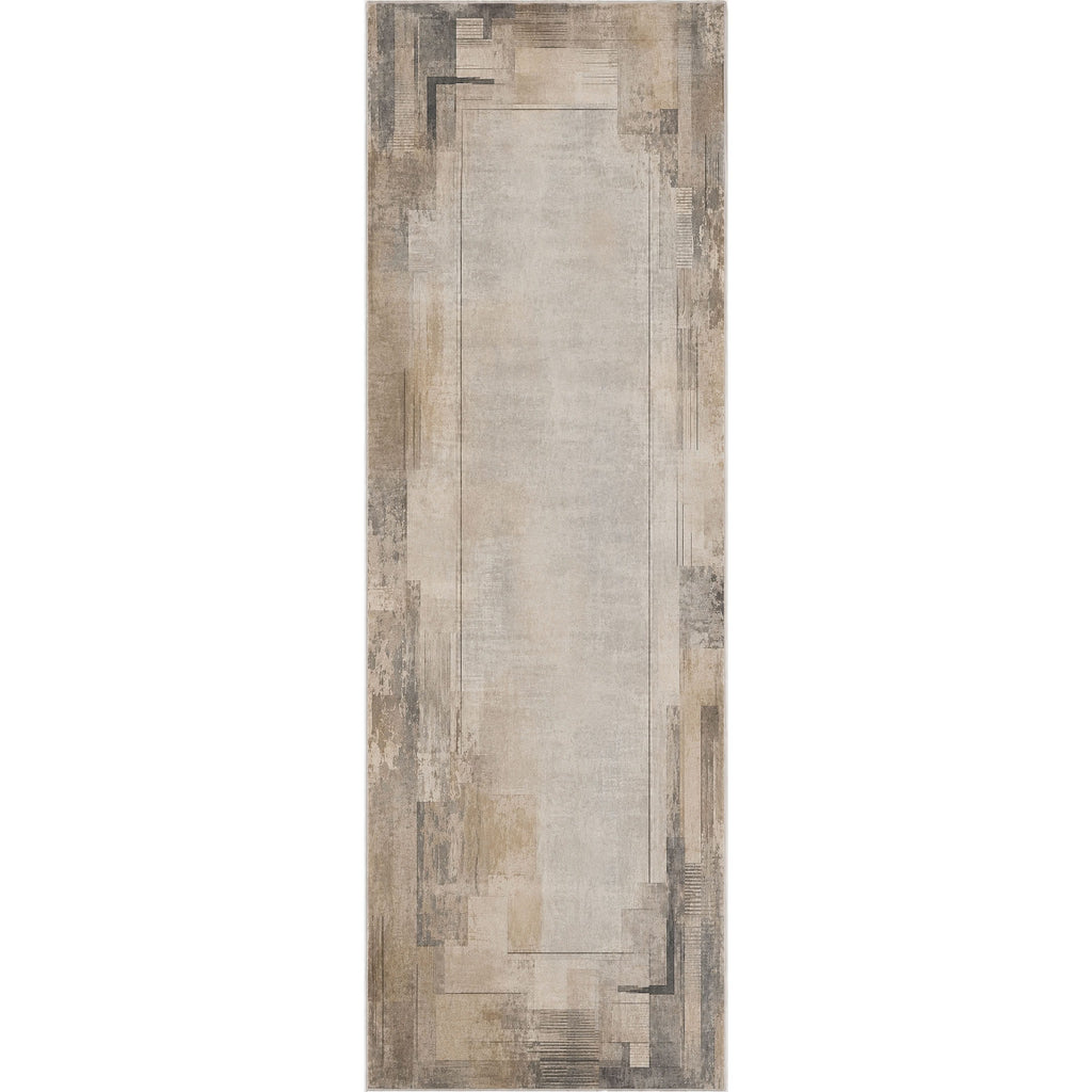 Tapis Vintage Crème et Blanc Lavable Alba, vue 10