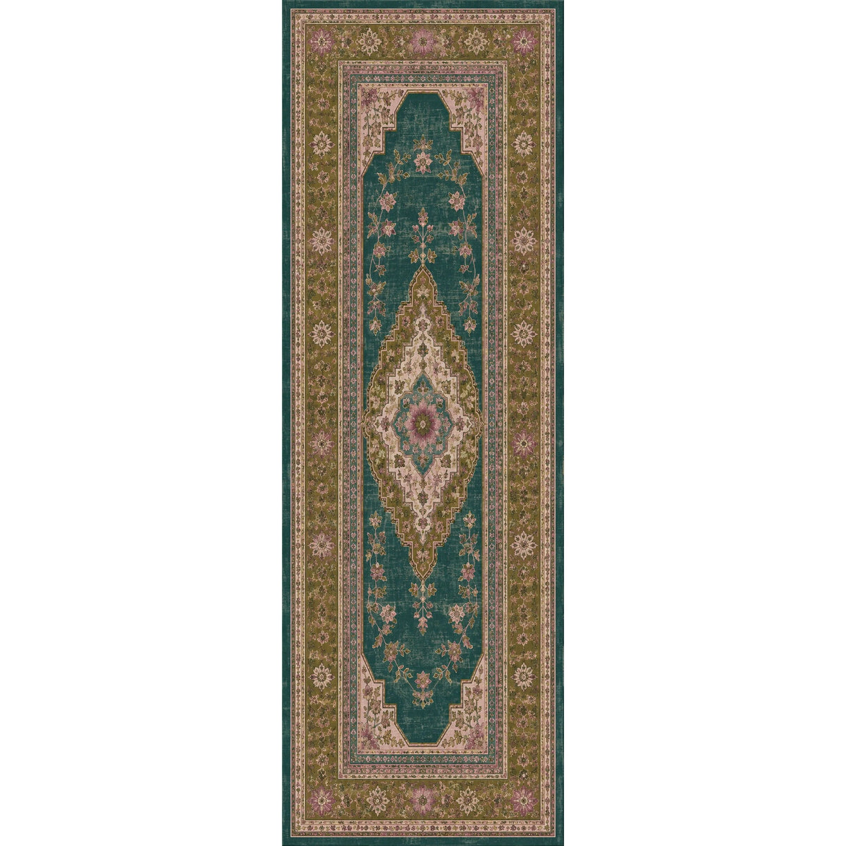 Détail du motif du tapis ethnique Albane